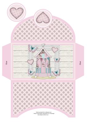 Romantic Beach Hut Money Wallet