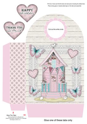 Romantic Beach Hut Large Gift Bag