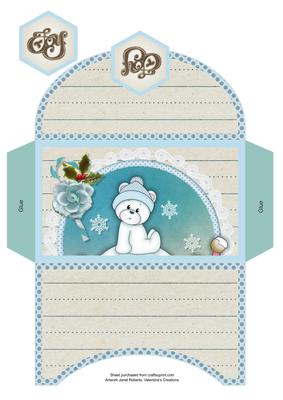Blue Igloo Bears Money Wallet