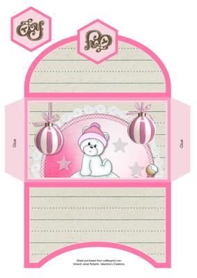 Pink Igloo Bears Money Wallet