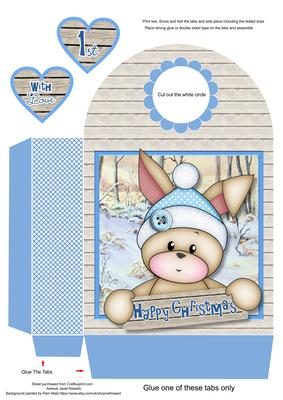 Bunny's 1st Christmas Large Gift Bag