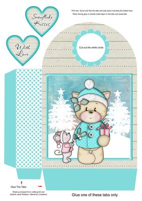 Christmas Kitty & Friend Large Gift Bag