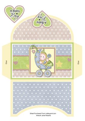 Baby Boy Buggy Money Wallet