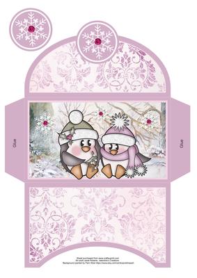 Mistletoe Kisses 2 Christmas Money Wallet