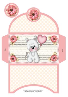 Little Millie with Heart Balloon Money Wallet