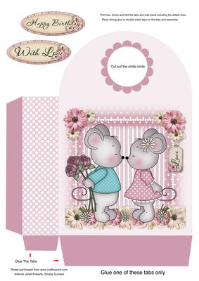 Love Mice Large Gift Bag