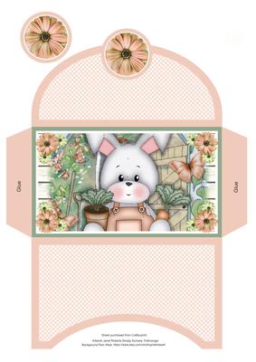 Bunny with Carrots Money Wallet