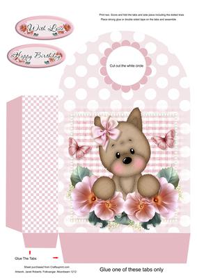 Millie with Flowers Large Gift Bag