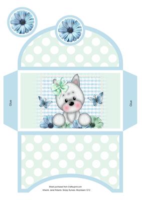 Millie with Flowers 2 Money Wallet