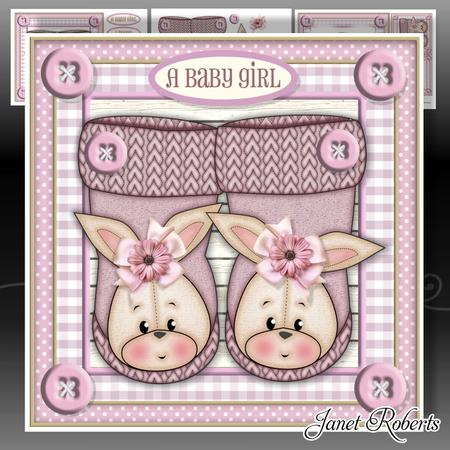 New Baby Girl Rabbit Boots with Ages 1 to 2 Yrs
