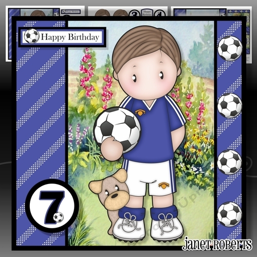 Football Andy Blue Mini Kit with Ages