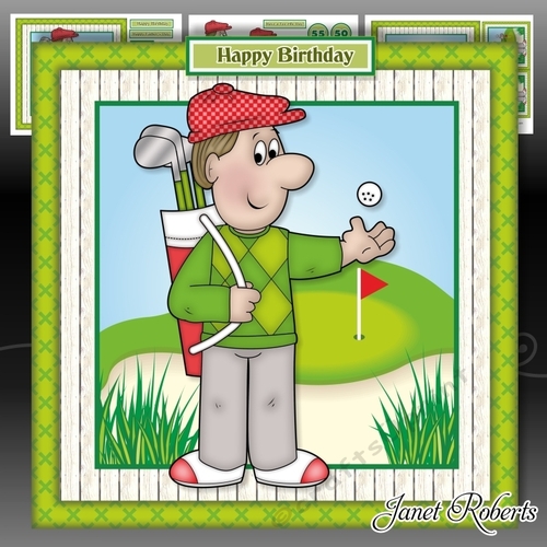 Golfing Dave Mini Kit Birthday Fathers Day