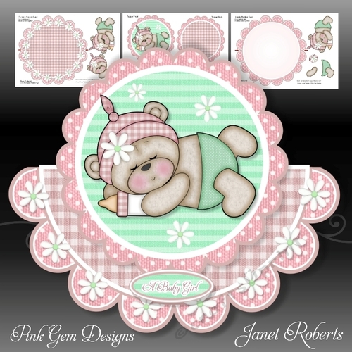 New Baby Sleeping Bella Rocker Card Mini Kit