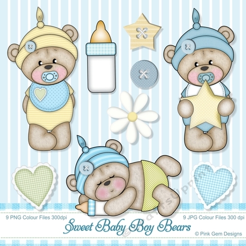 Sweet Baby Boy Bears