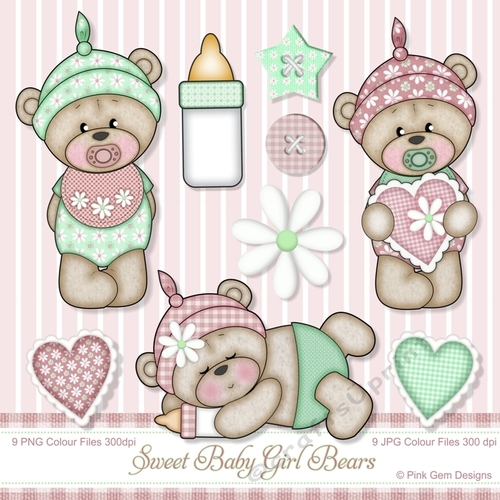 Sweet Baby Girl Bears