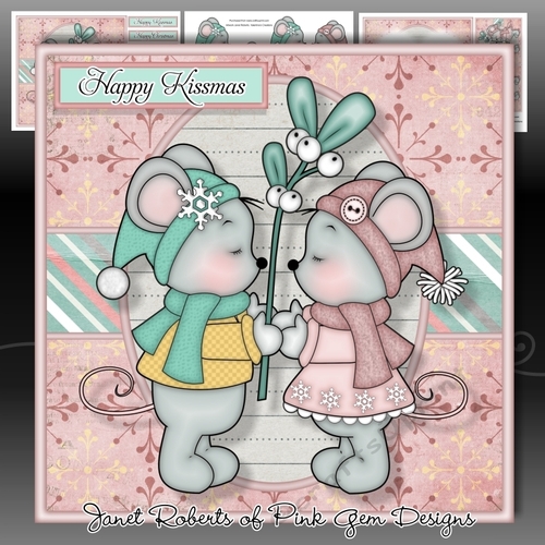 Happy Kissmas Mini Kit Cute Christmas Mice