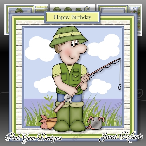 Gone Fishing Mini Kit Birthday/fathers Day/retirement with Ages