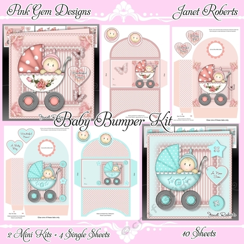 Baby Pram Bumper Kit New Baby Boy/Girl