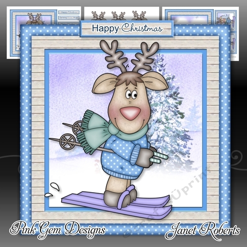 Skiing Jingles Reindeer Mini Kit