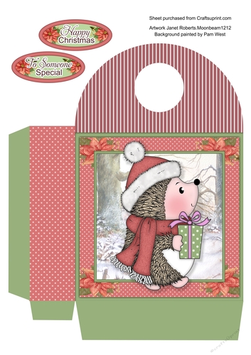 Christmas Hedgy Large Gift Bag