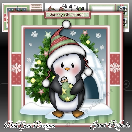 Penguin with Christmas Bauble Mini Kit