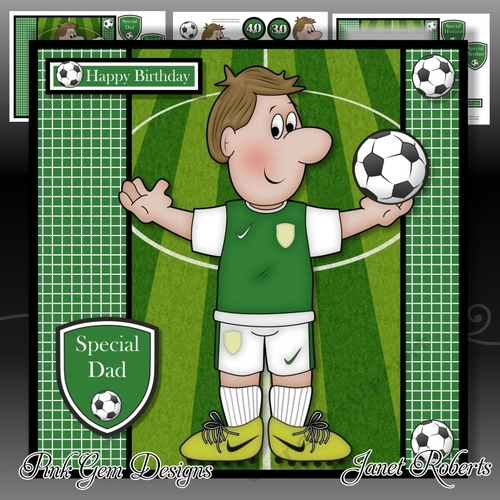 Football Crazy Green Mini Kit Birthday/Fathers Day
