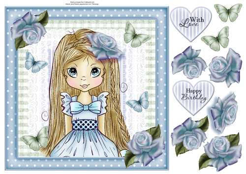 Pretty Poppy in Blue