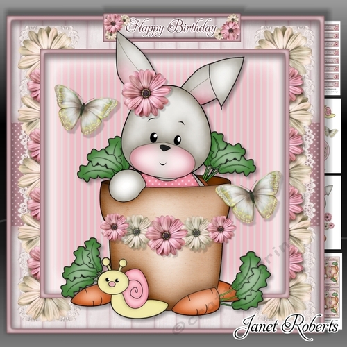 Bunny in Plant Pot Mini Kit