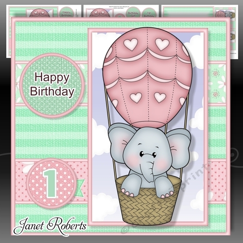Balloon Ella Pink Mini Kit Birthday/New Baby 