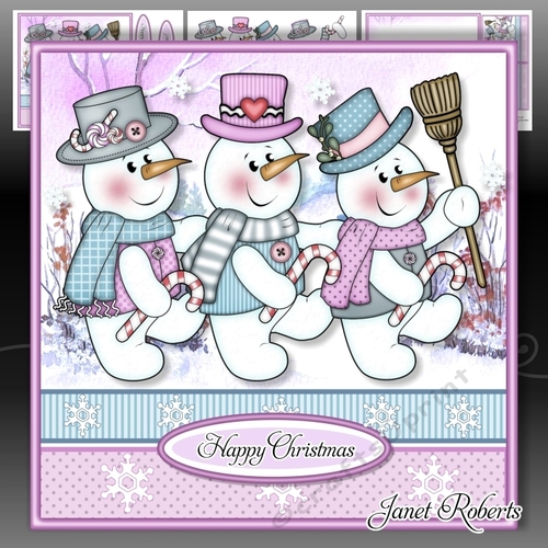 Snowmen Trio Mini Kit