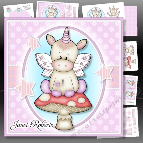 Unicorn on Toadstool Kit With Ages 1 to 10 years. New Baby