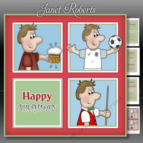 Dave Birthday Squares Mini Kit