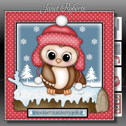 Owl I Want For Xmas Mini Kit
