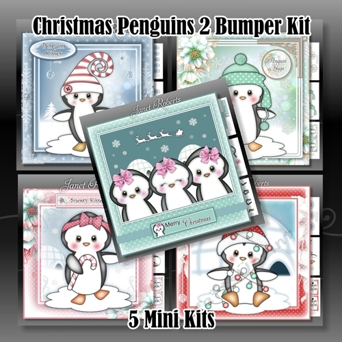 CHRISTMAS PENGUINS 2 BUMPER KIT - 5 Mini Kits