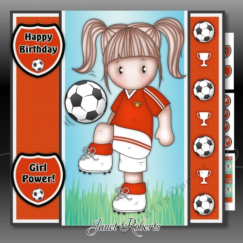 Football Chloe Red Mini Kit With Ages 3 to 7 yrs