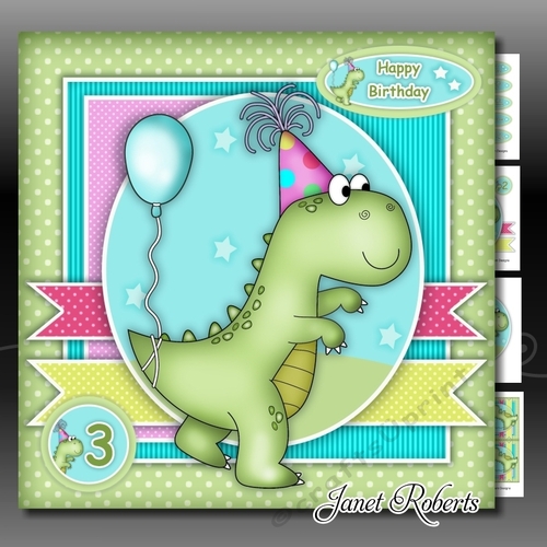 Dino-Mite Birthday Mini Kit With ages 1 to 8 Yrs