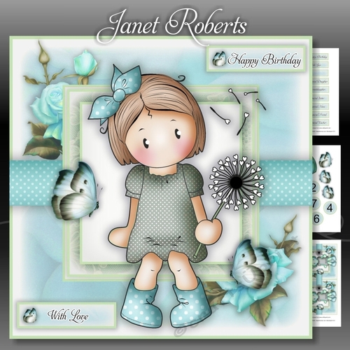 Chloe with Dandelion Blue Mini Kit