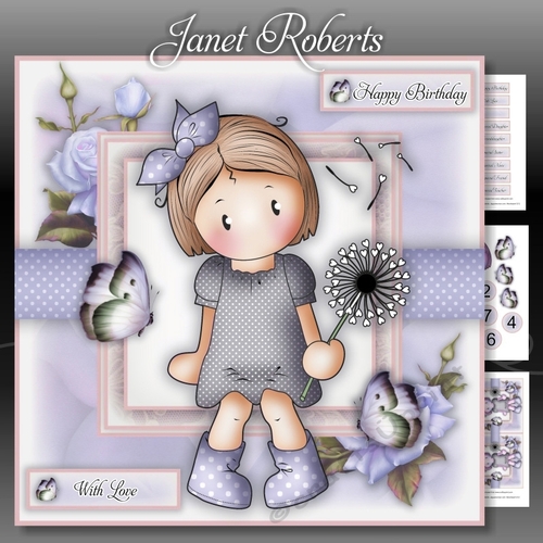 Chloe with Dandelion Lilac Mini Kit