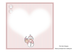 First Christmas Pink Insert