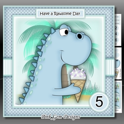 Ice Cream Dino Blue Mini Kit With Ages 1 to 7 yrs