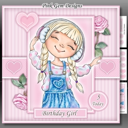 Girl with Headphones 2 Mini Kit Ages 3 to 9 yrs