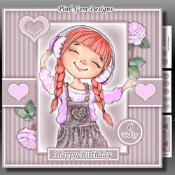 Girl with Headphones 3 Mini Kit Ages 3 to 9 yrs