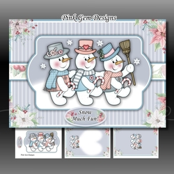 Snowmen Trio A5 Mini Kit