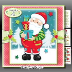 Santa with Presents Mini Kit