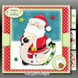 Santa with List Mini Kit