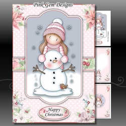 Chloe With Snowman A5 Mini Kit