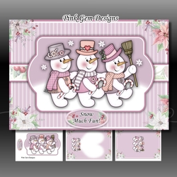 Snowmen Trio 2 A5 Mini Kit