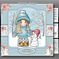 Chloe With Snowman Mini Kit