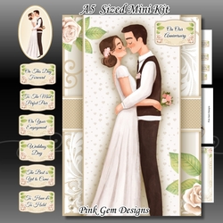 A5 Wedding Couple 2 Mini Kit