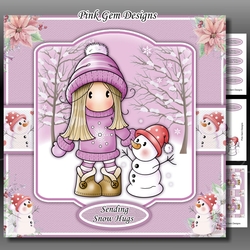 Chloe With Snowman 3 Mini Kit